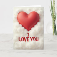 Ich liebe dich Cloud Heart Karte