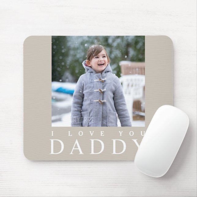 Ich liebe dich Daddy Kind Foto Mousepad (Mit Mouse)