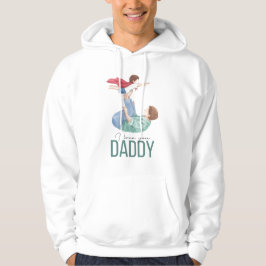 Ich liebe dich Daddy Superheld Vater und Kind Hood Hoodie
