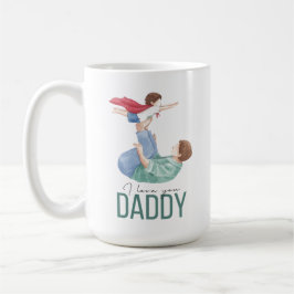 Ich liebe dich Daddy Superheld Vater und Kind Kaff Kaffeetasse