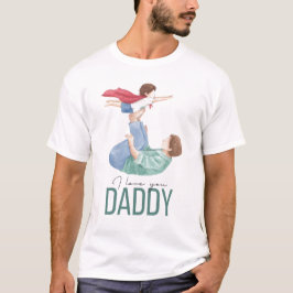 Ich liebe dich Daddy Superheld Vater und Kind T-Sh T-Shirt