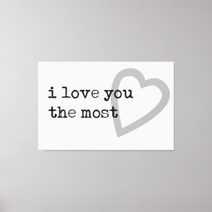 ich liebe dich das modernste Herz Leinwanddruck