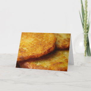 ICH LIEBE DICH EIN LATKE HANUKKAH Grußkarten Karte
