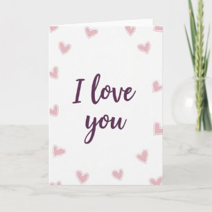Ich liebe dich - einfache elegante Karte