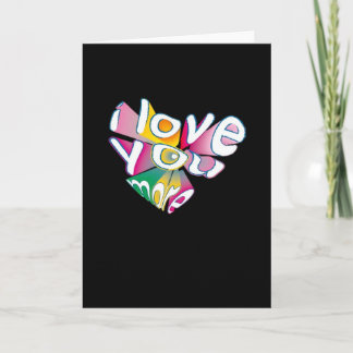 Ich liebe dich, eleganter Stil Karte
