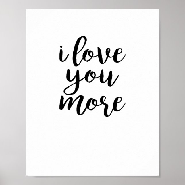 Ich liebe dich, elegantes Liebesdesign  Poster (Vorne)