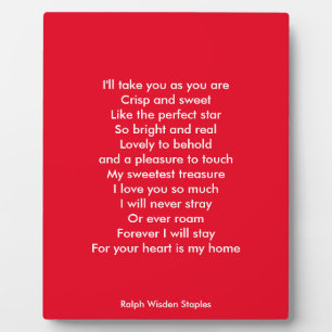 Ich Liebe dich Fotoplatte