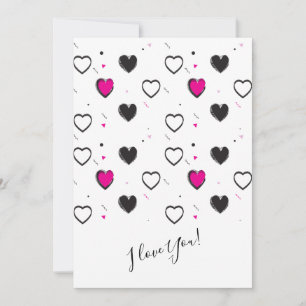 "Ich liebe Dich!" - Frohen Valentinstag Schöne Feiertagskarte