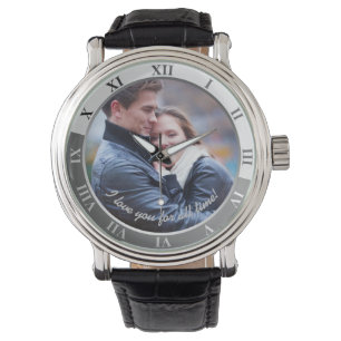 Ich liebe dich für alle Zeit! Benutzerdefiniertes  Armbanduhr