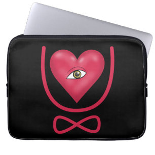 Ich Liebe dich für immer Herzen U Ewigkeit Laptopschutzhülle