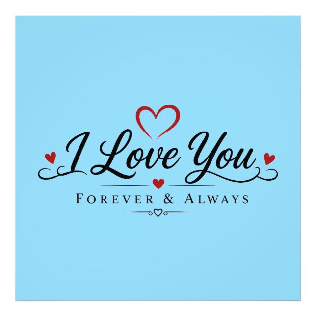 Ich liebe dich für immer und ewig fotodruck (Vorne)