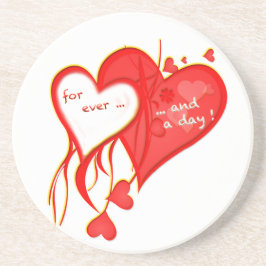 ICH LIEBE DICH FÜR JEDEN UND EINEN TAG HERZ GETRÄNKEUNTERSETZER