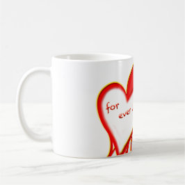 ICH LIEBE DICH FÜR JEDEN UND EINEN TAG HERZ TASSE