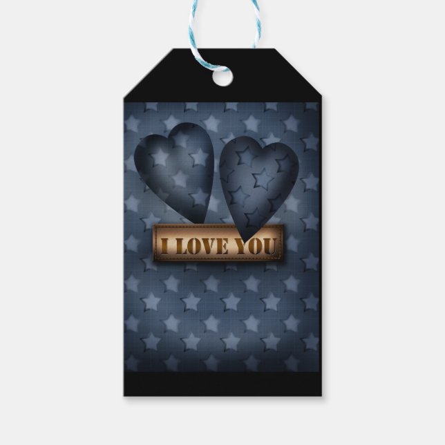 Ich Liebe dich Geschenkanhänger (Vorderseite)