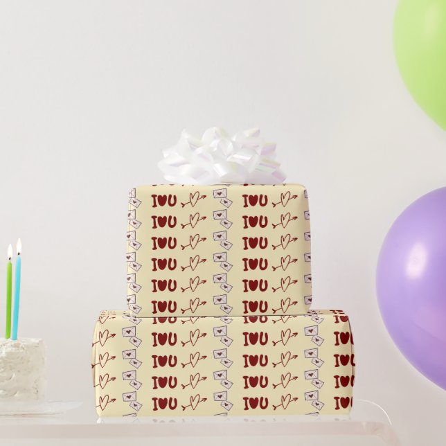 Ich liebe dich Geschenkverpackungspapier Geschenkpapier (Partygeschenke)