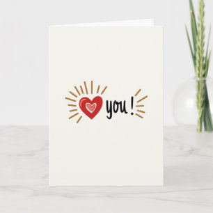 Ich liebe dich Grafik Herz Karte