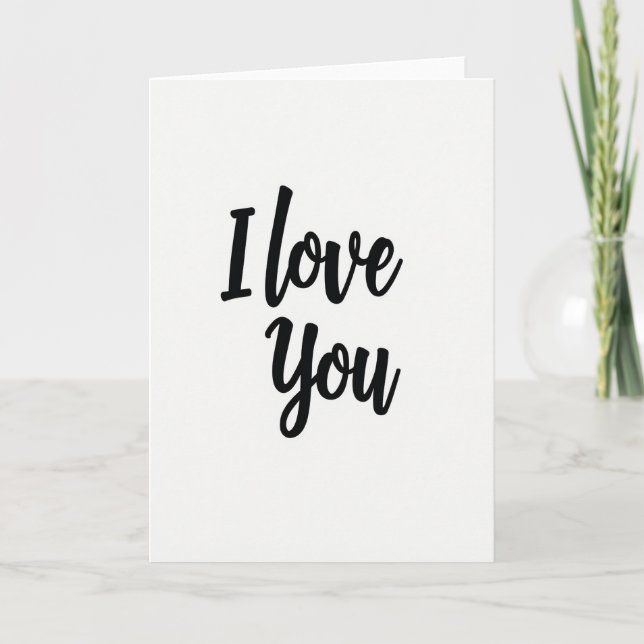 Ich liebe Dich Grußkarte Karte (Vorderseite)