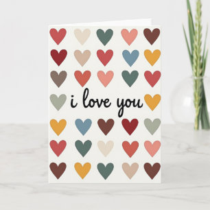 Ich liebe dich Grußkarte mit Herzen Karte