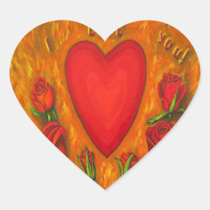 Ich Liebe dich Herz-Aufkleber