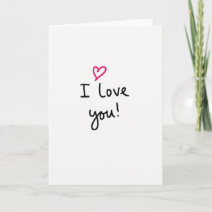 Ich liebe dich Herz Glatte Karte