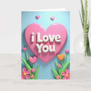 Ich liebe dich Herz Karte