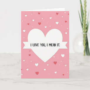 Ich liebe dich Herz Karte