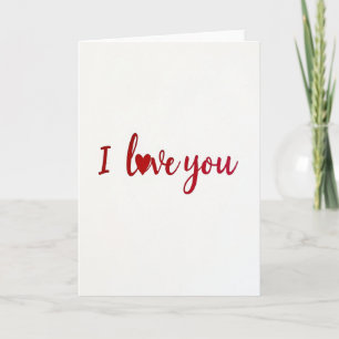 Ich liebe dich Herz Romantische Karte