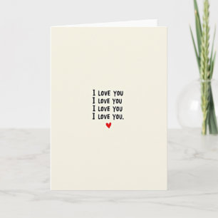 Ich liebe dich Herzbotschaft Karte