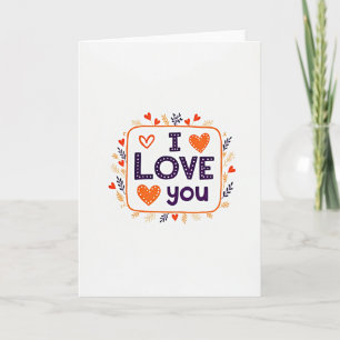 Ich liebe dich Herzen Grafikkarte Karte