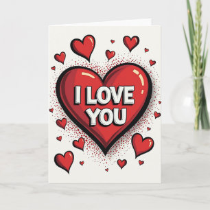 Ich liebe dich Herzen Romantische Karte