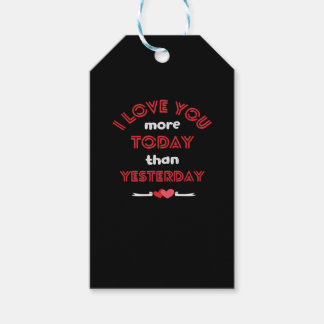 Ich liebe dich heute mehr als gestern Romantischer Geschenkanhänger