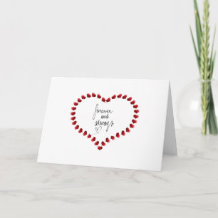 **ICH LIEBE DICH** & ICH WERDE **FÜR IMMER** KARTE