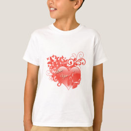 ICH LIEBE DICH IM ROTEN HERZEN T-Shirt