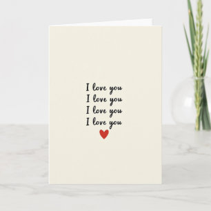 Ich liebe dich immer Herz Karte
