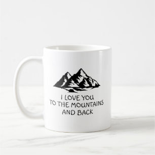 Ich Liebe dich in die Berge und zurück Hochzeitsge Kaffeetasse