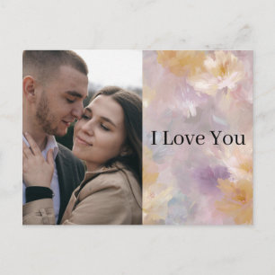 Ich liebe Dich individuelles Valentinstag-Fotokart Feiertagspostkarte