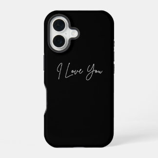 Ich liebe Dich iPhone 16 Hülle – Süße romantische 