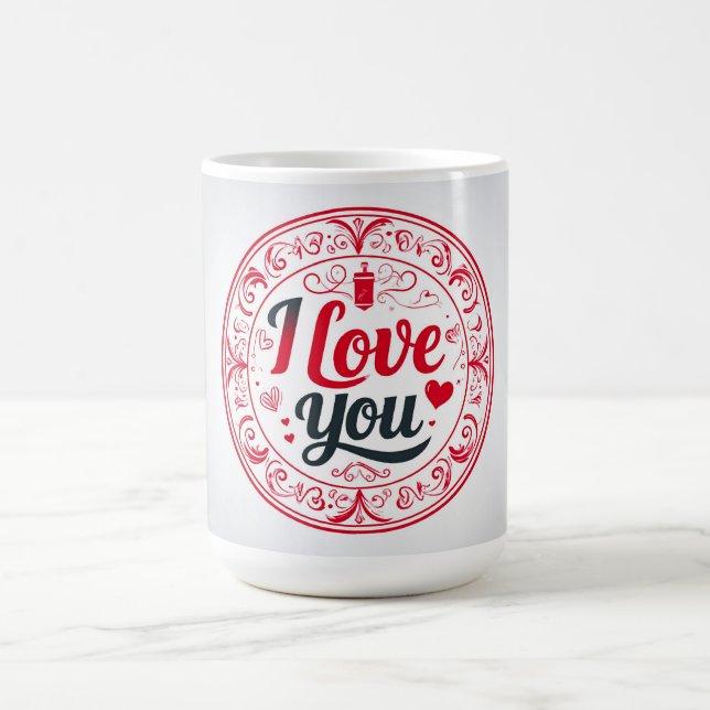 Ich liebe Dich Kaffeetasse (Mittel)
