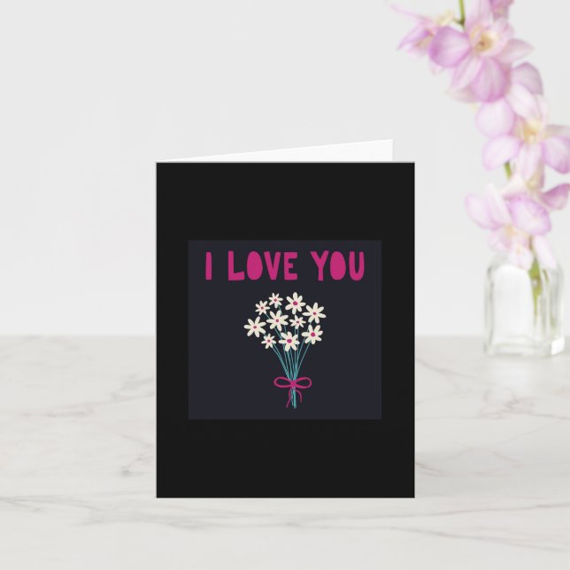 Ich liebe Dich Karte (Orchidee)