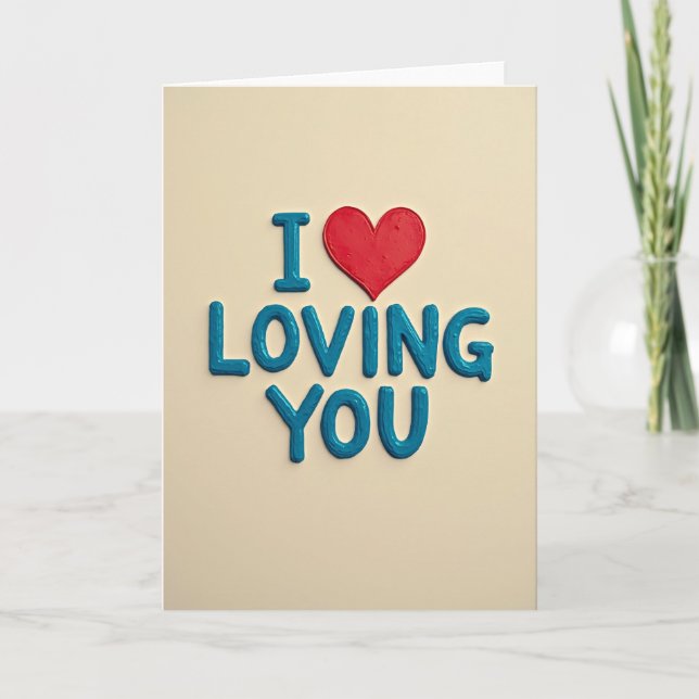 Ich liebe Dich Karte (Vorderseite)