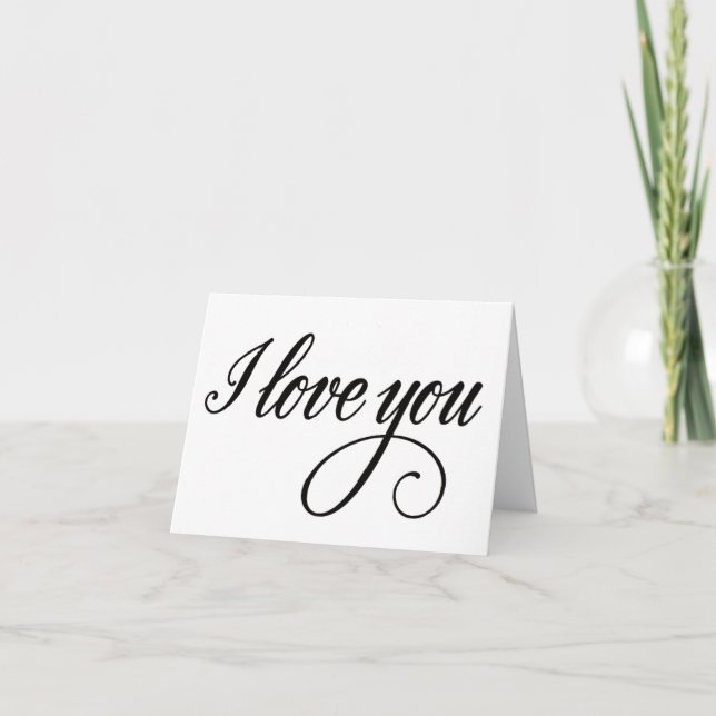 Ich Liebe dich Karte (Vorderseite)