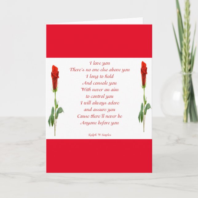 Ich Liebe dich Karte (Vorderseite)