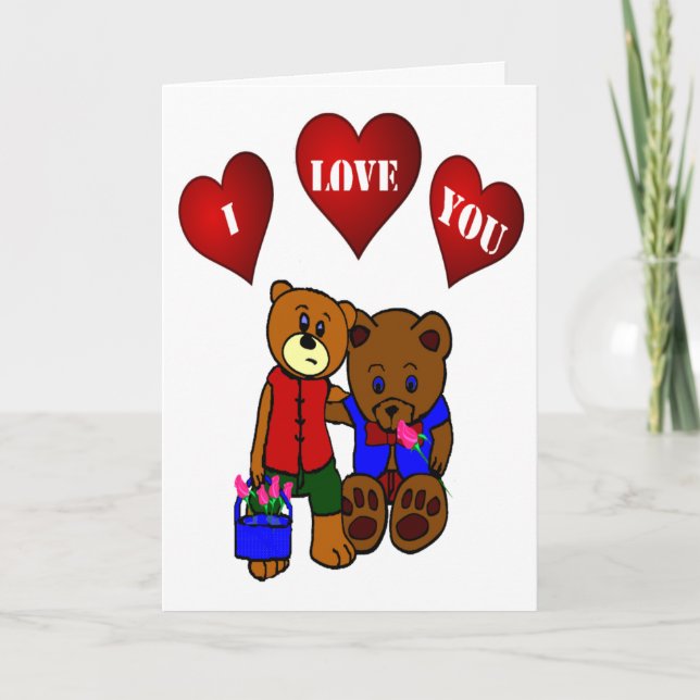 ICH LIEBE DICH KARTE (Vorderseite)