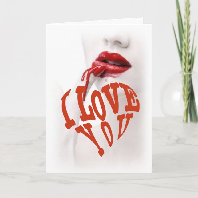 Ich Liebe dich Karte (Vorderseite)