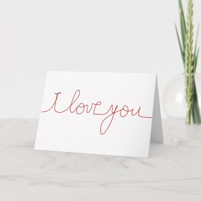 Ich Liebe dich Karte (Vorderseite)