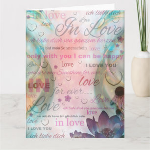 Ich Liebe dich Karte