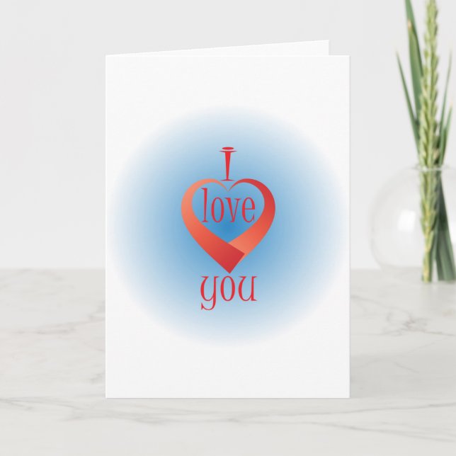 Ich Liebe dich Karte (Vorderseite)