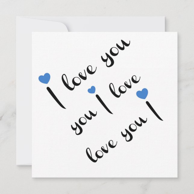Ich liebe Dich Karte (Vorderseite)