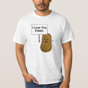 Ich liebe dich Kartoffel T-Shirt