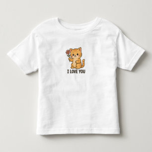 Ich liebe dich Kätzchen Kleinkind T-shirt